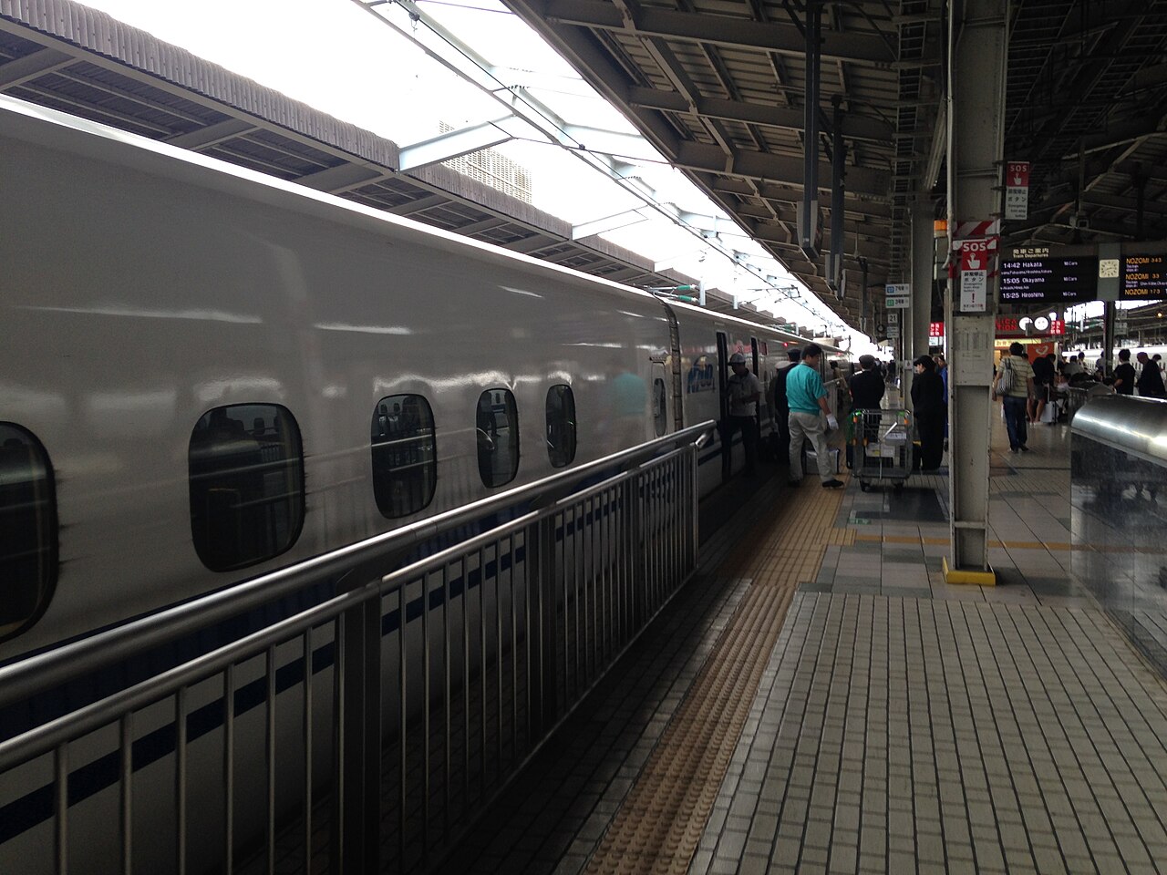 新大阪駅の東海道・山陽新幹線ホーム